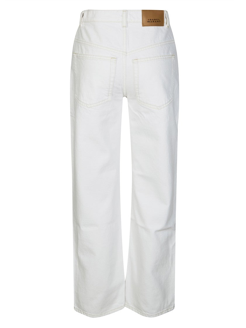 Isabel Marant Mid Rise Dromie Five Pocket Jeans