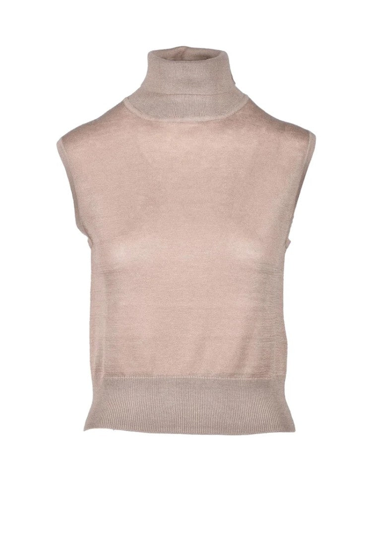 Wild Cashmere Silk And Cashmere Top - Taupe
