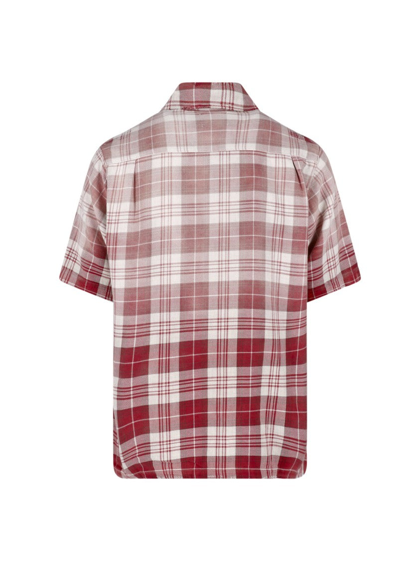 Gallery Dept. Short-Sleeve Plaid Shirt With Button-Down Front And Chest Pockets
