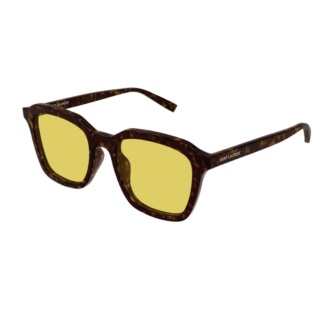 Saint Laurent Havana Sl 457 Acetate Square Sunglasses
