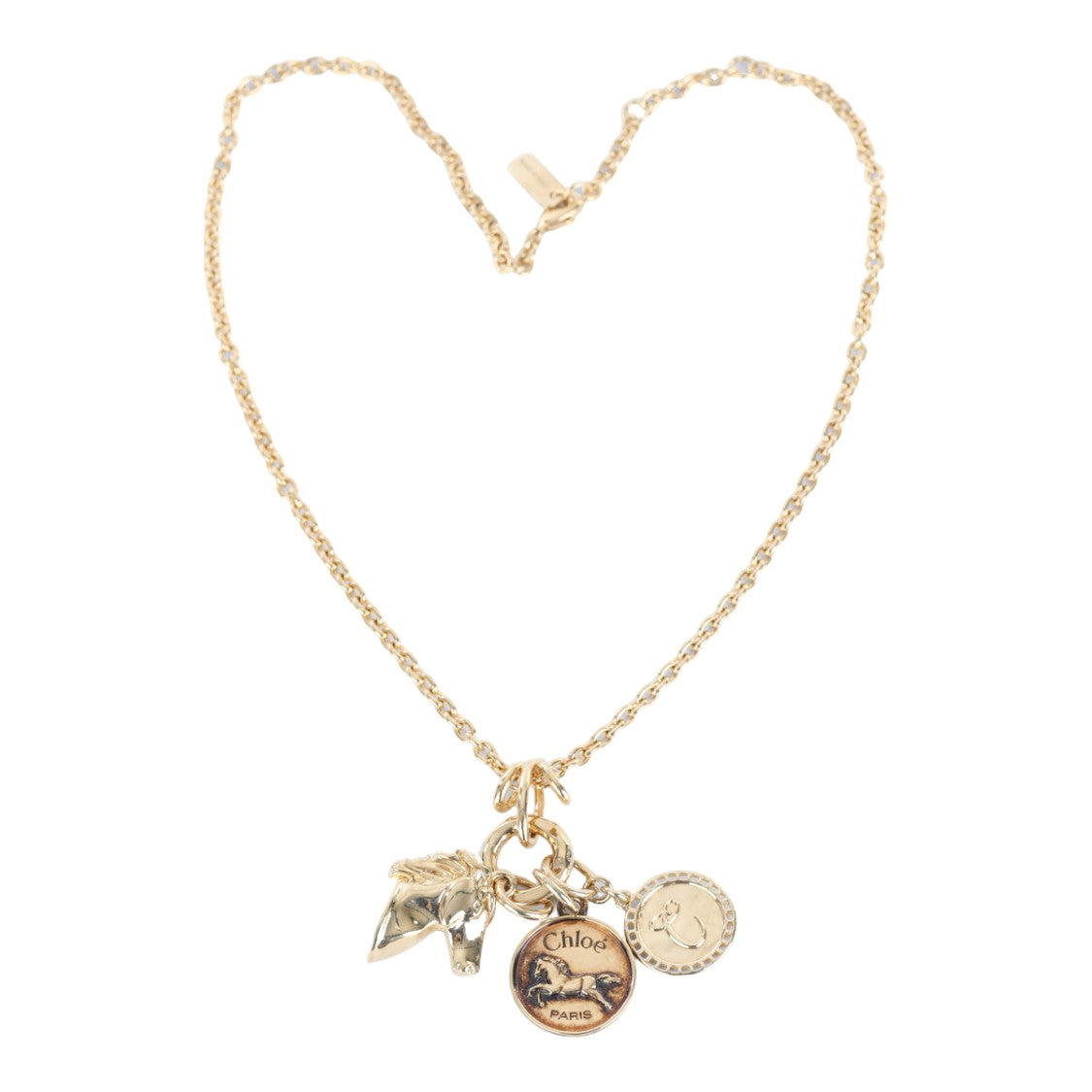 Chloé Gold Necklace With Vintage Horse Head