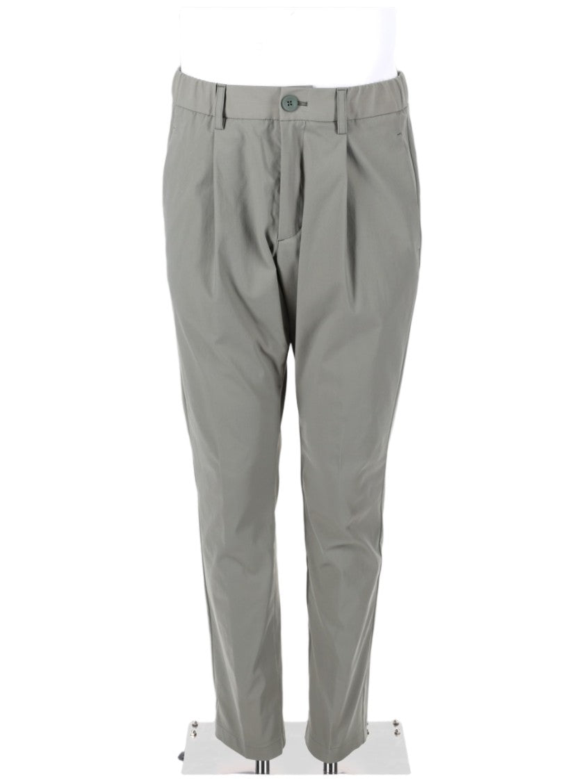Herno Tailored Grey Technical Fabric Trousers