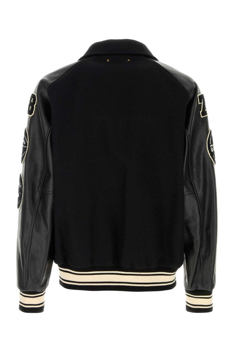 Golden Goose Black Wool Bomber Jacket