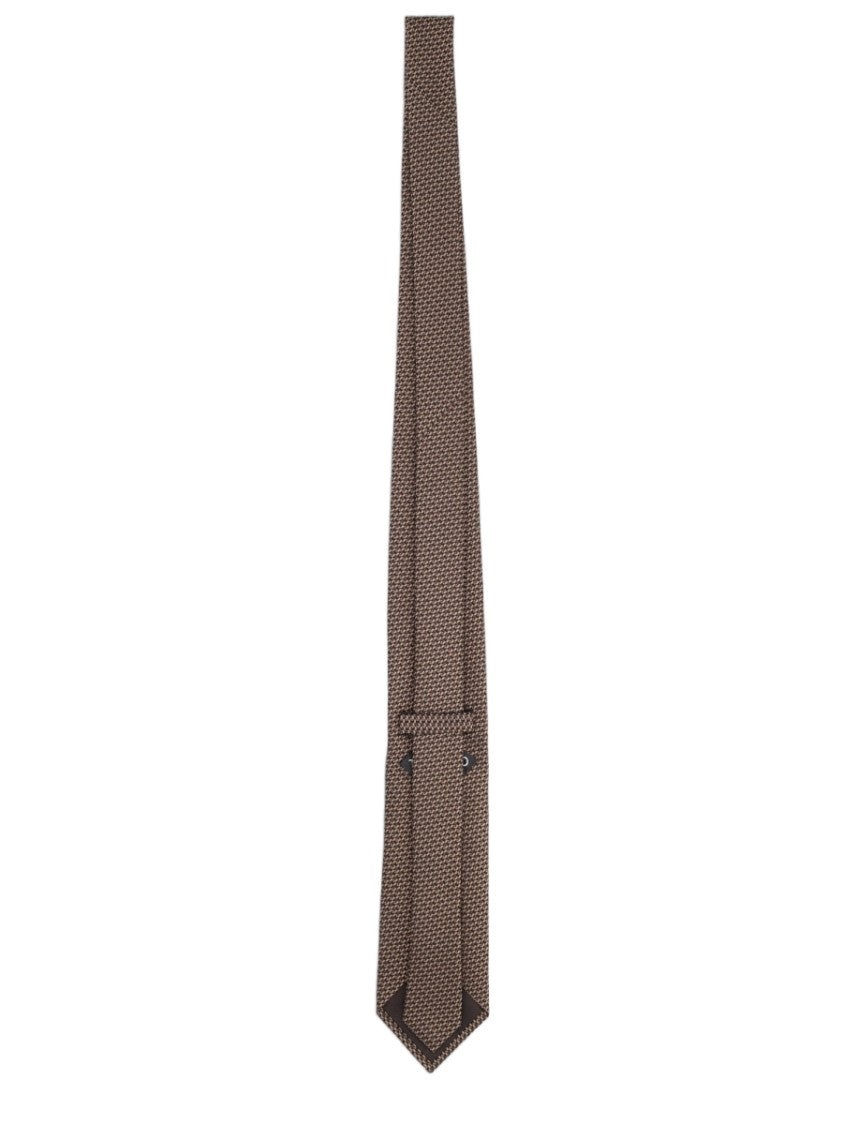 Tom Ford Jacquard Patterned Mulberry Silk Tie