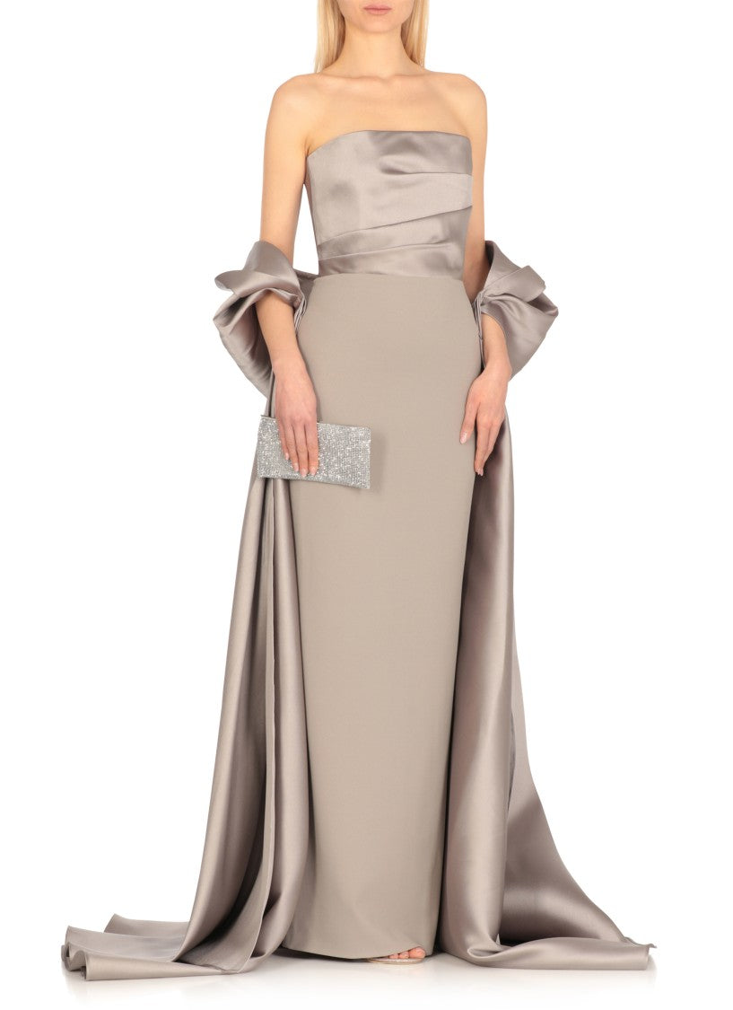 Solace London Silver Vera Maxi Dress