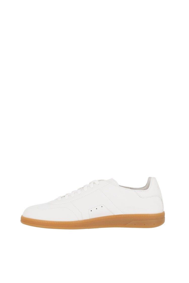 Santoni Oly-Cube Soft Leather Tennis Sneakers