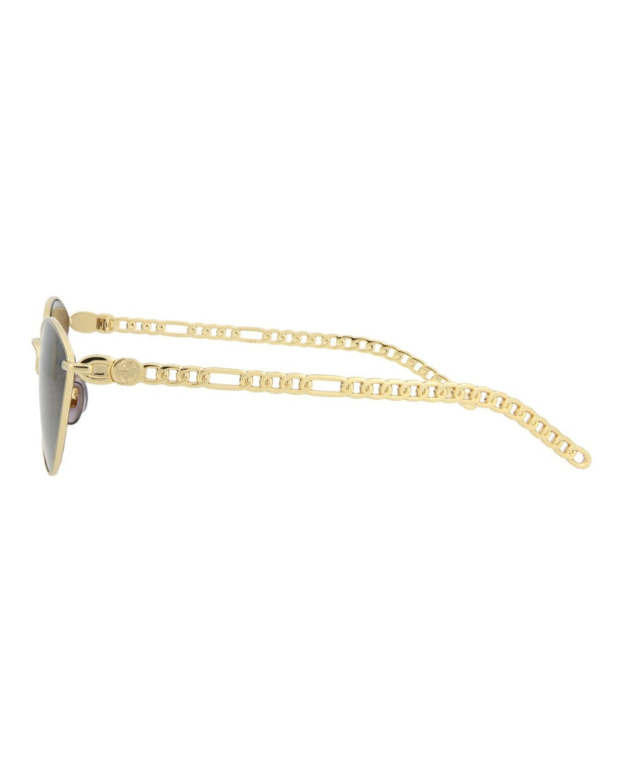 Gucci Cat Eye-Frame Metal Sunglasses