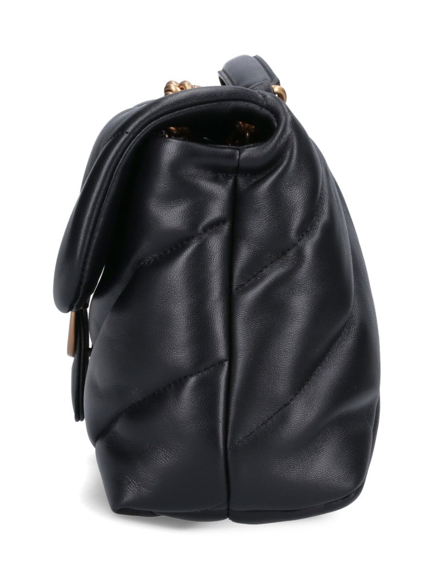 Pinko "Classic Love Puff" Shoulder Bag – Black
