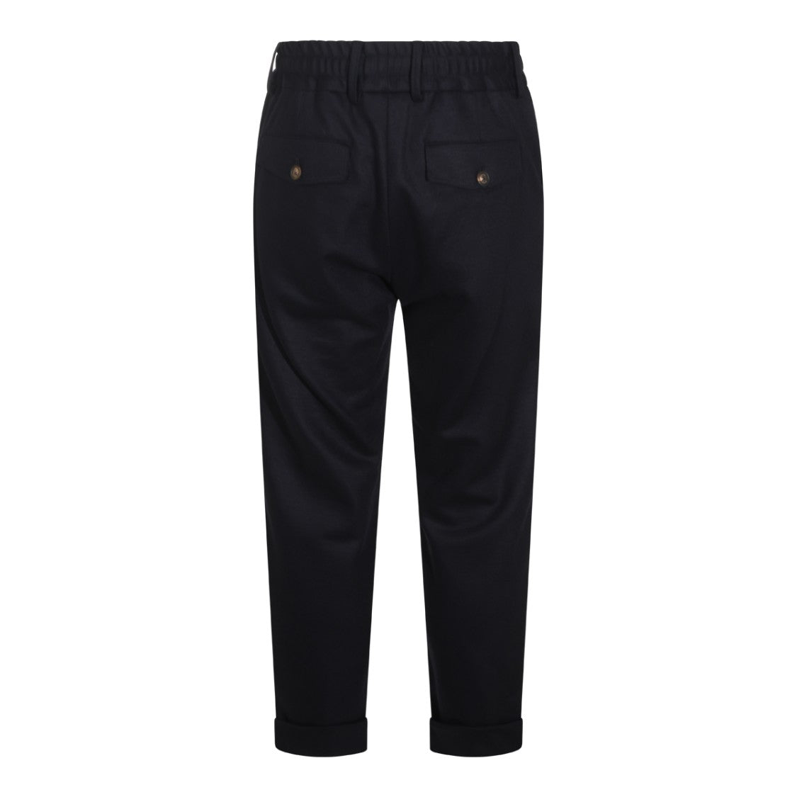 Eleventy Relaxed-Fit Trousers With Drawstring Waistband And Tapered Legs