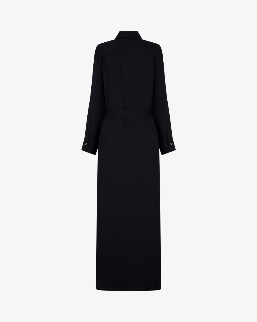 Serena Bute Classic Shirt Dress - Black