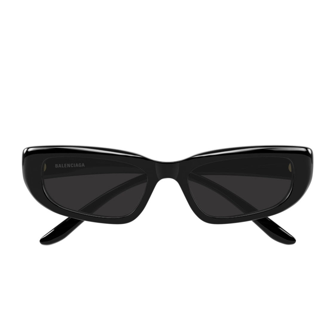 Balenciaga Black Grey Everyday Rectangular Sunglasses