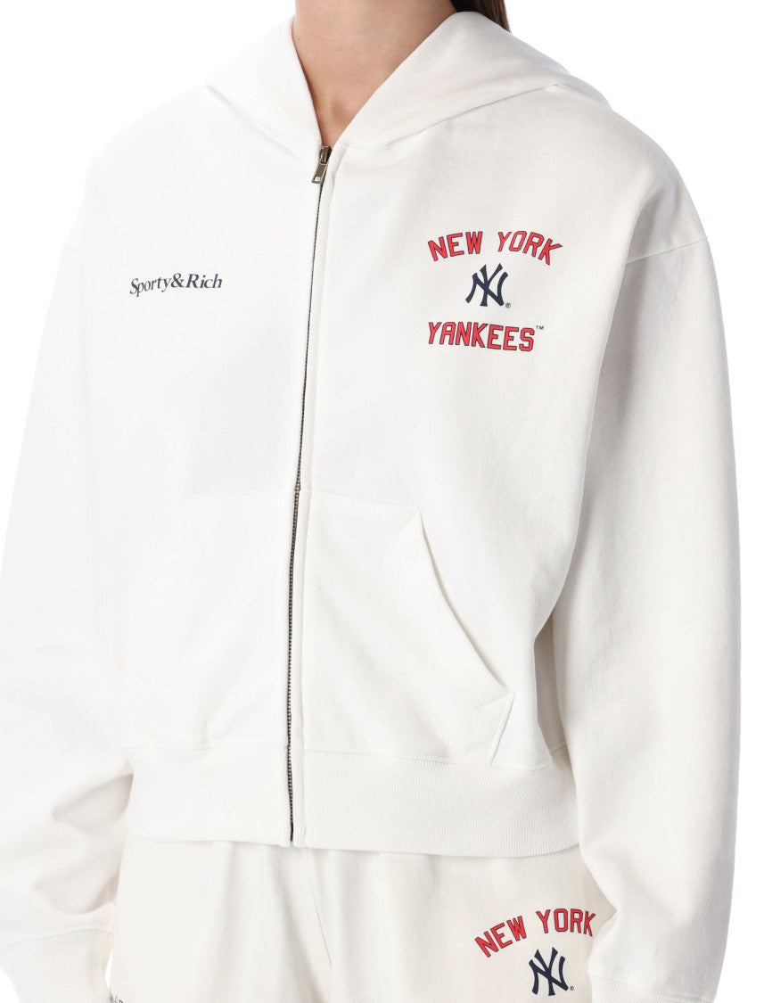 Sporty And Rich Hoodie Cropped Yankees