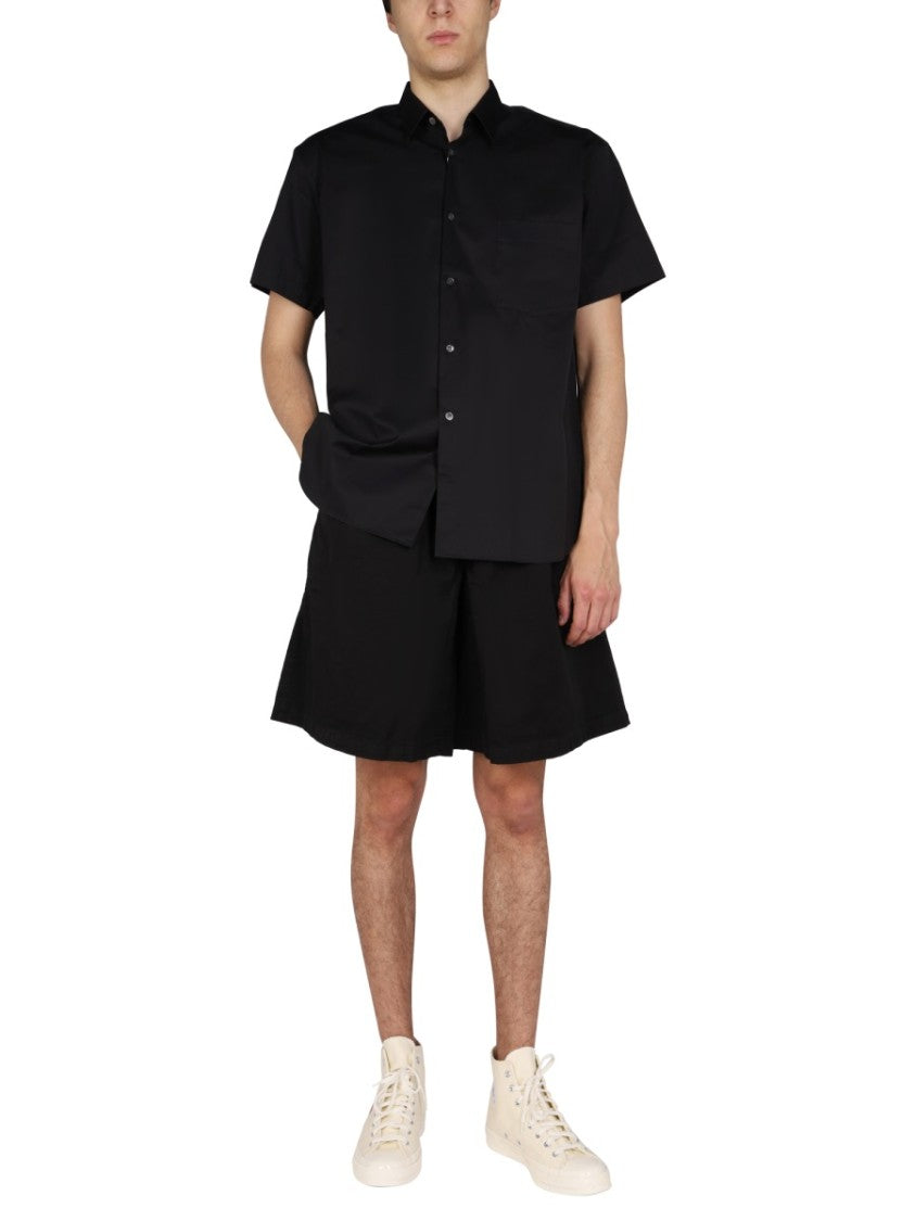 Comme Des Garçons Boxy Fit Black Cotton Shirt