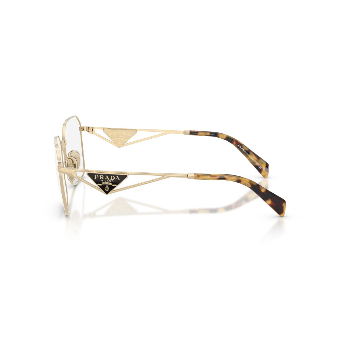 Prada 0Pr A51v Square Metal Frame Sunglasses