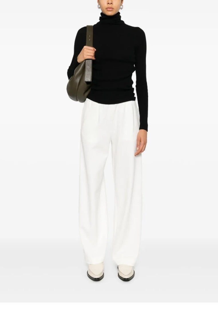 Fabiana Filippi Wide-Leg Relaxed Pants With Elastic Waistband