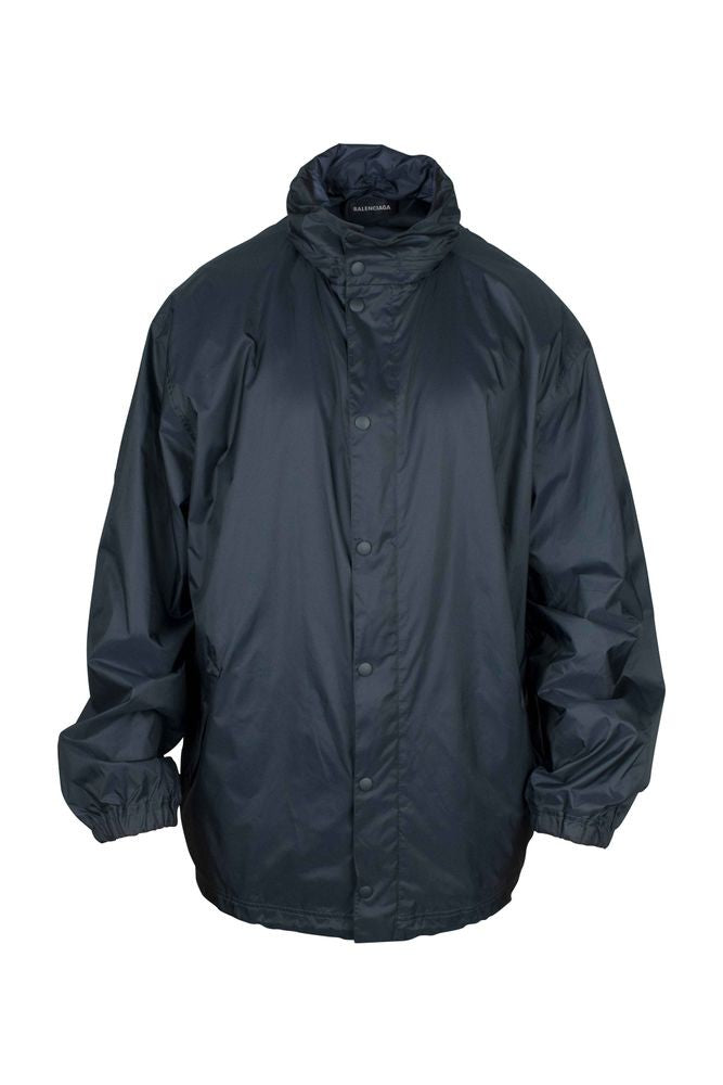 Balenciaga Waterproof Nylon Jacket With Multi-Language Logo