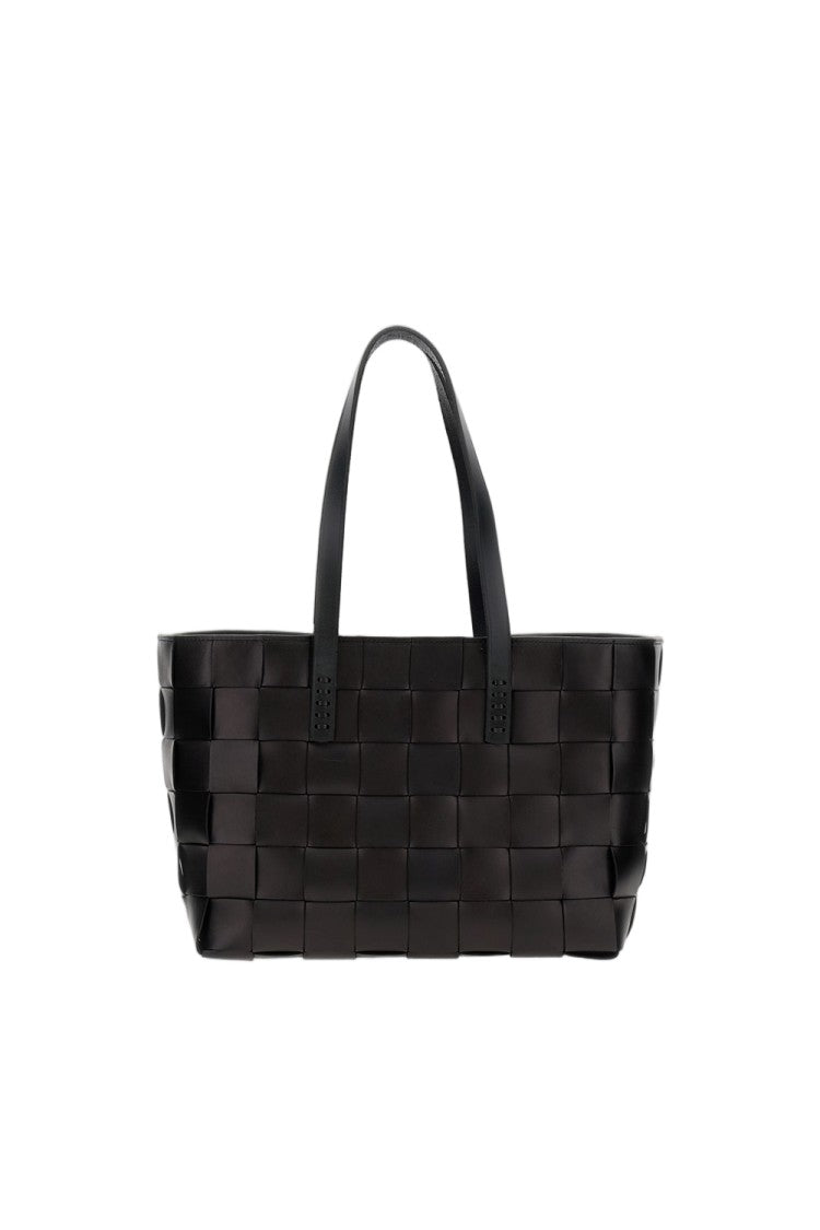Dragon Diffusion Structured Woven Leather Tote Bag With Integrated Straps