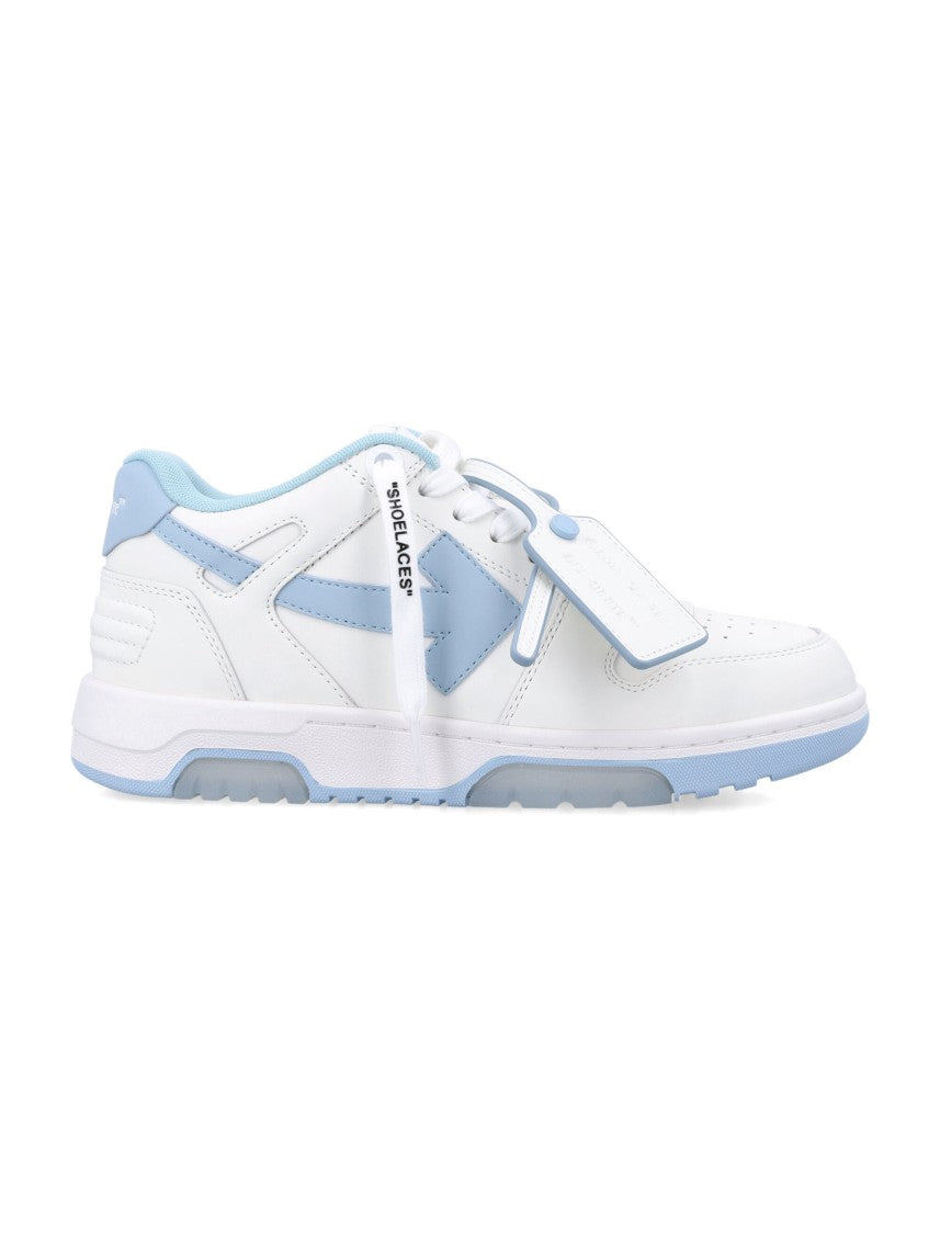 Off-White Low-Top Sneakers With Perforated Toe