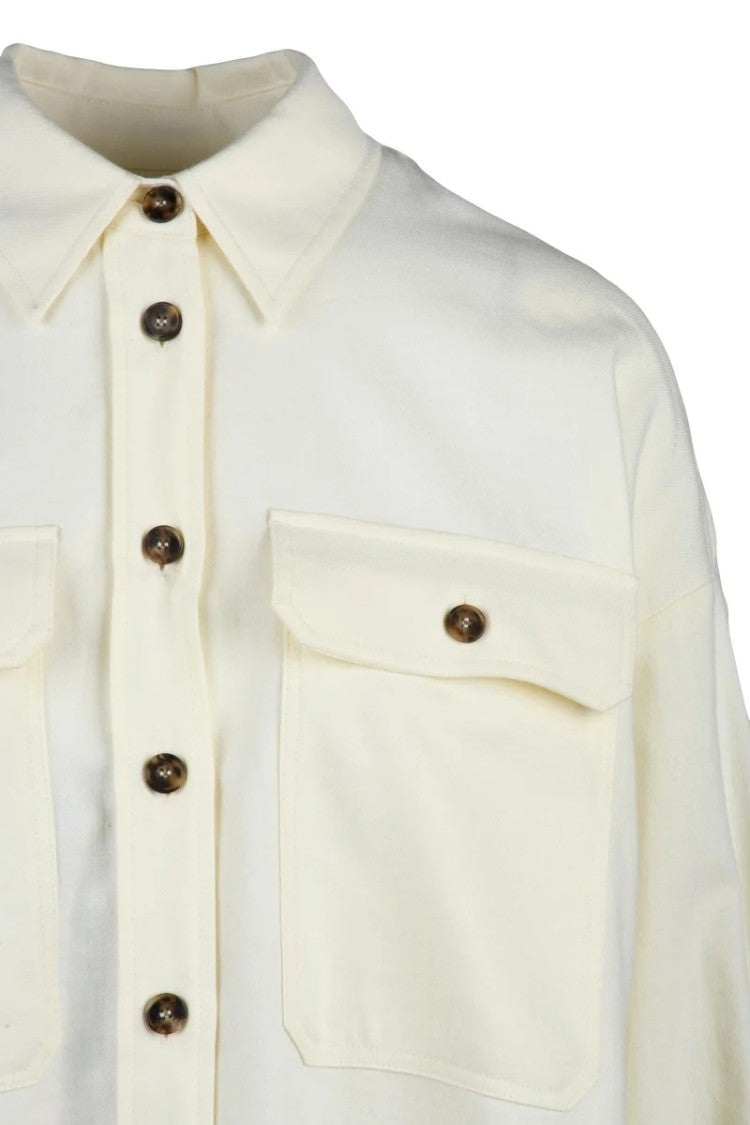 Max Mara Oversized Cotton Shirt - White