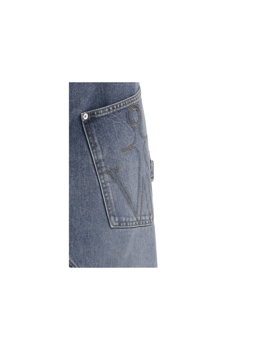 J. W. Anderson Relaxed Fit Mid-Blue Denim Jeans
