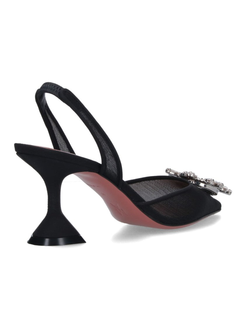 Amina Muaddi "Begum" Slingback – Black