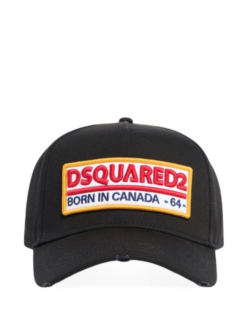 Dsquared2 Baseball Cap With Bold Rectangular Logo Patch