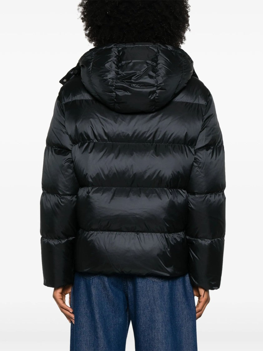 Polo Ralph Lauren Cropped Insulated Coat With Quilted Design And Detachable Hood