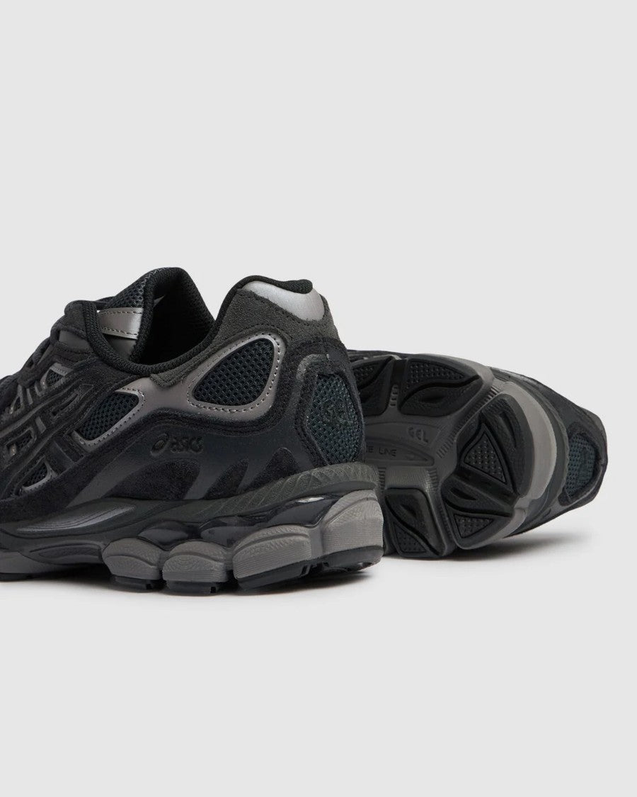 Asics Grey Gel-Nyc Leather Sneakers