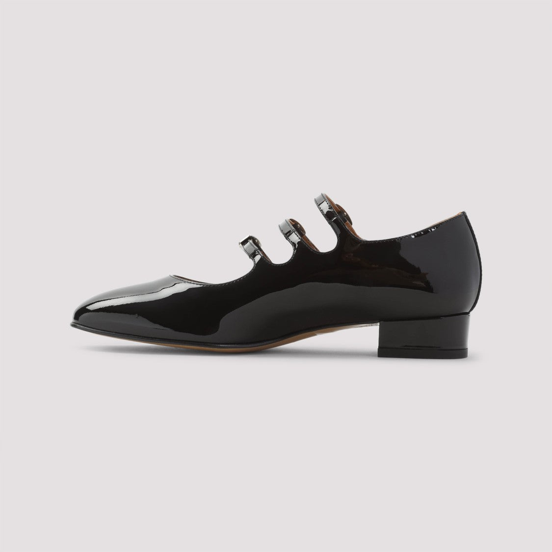 Carel Paris "Ariana" Black Leather Pumps