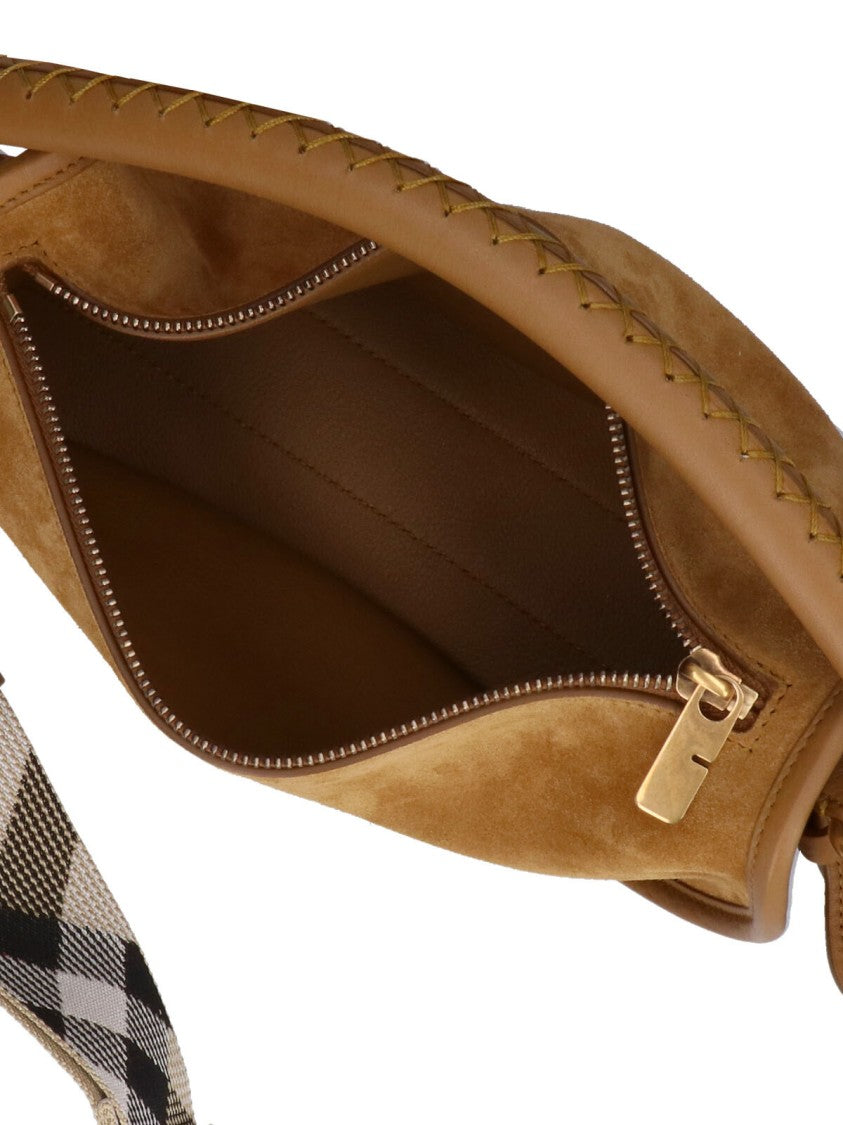 Burberry "B Clip" Shoulder Bag Brown