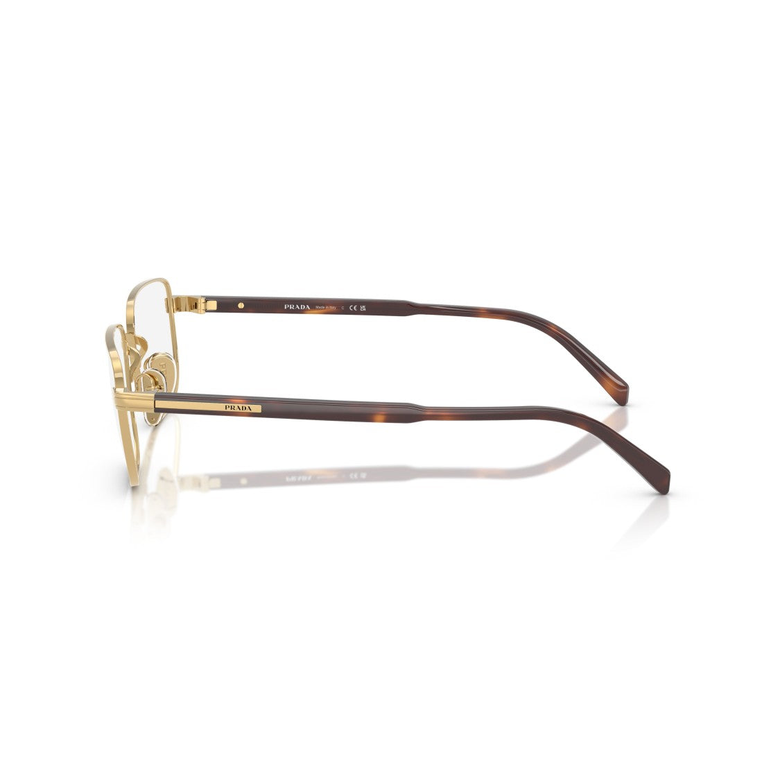 Prada 0Pr B51v Rectangular Aluminum Eyeglasses