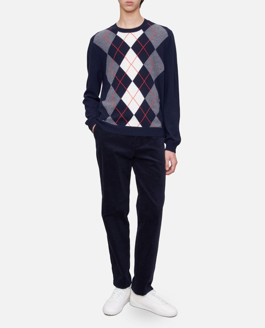 A.P.C. Diamond Pattern Crewneck Sweater