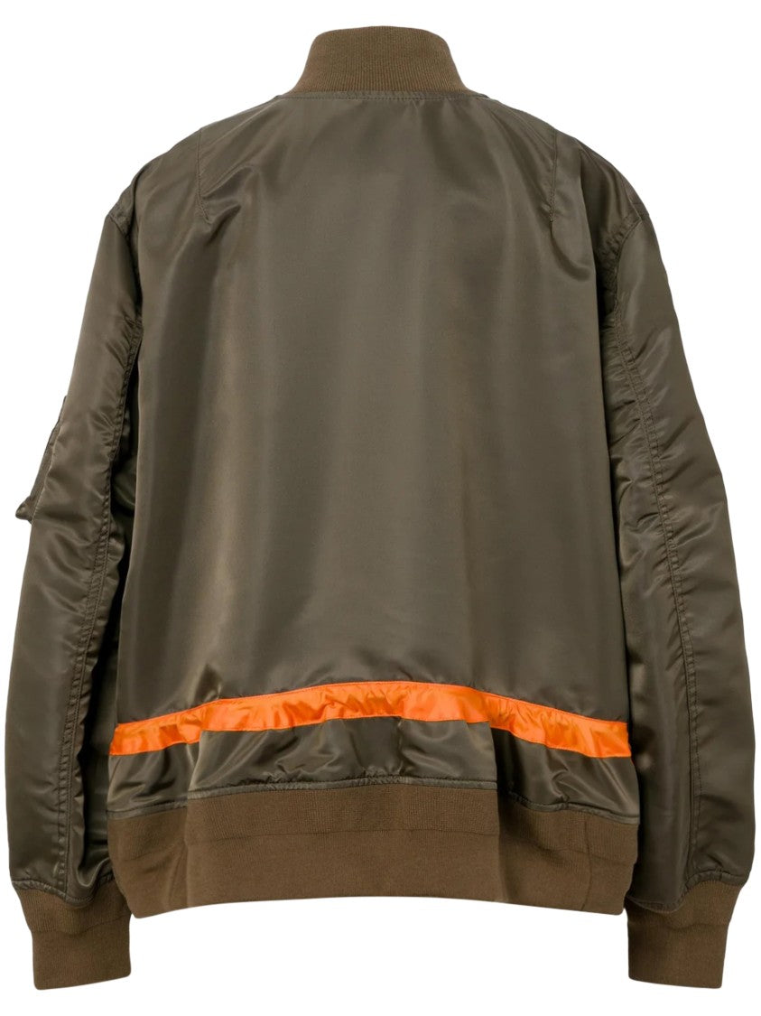 Sacai Nylon Twill Blouson With Structured Fit