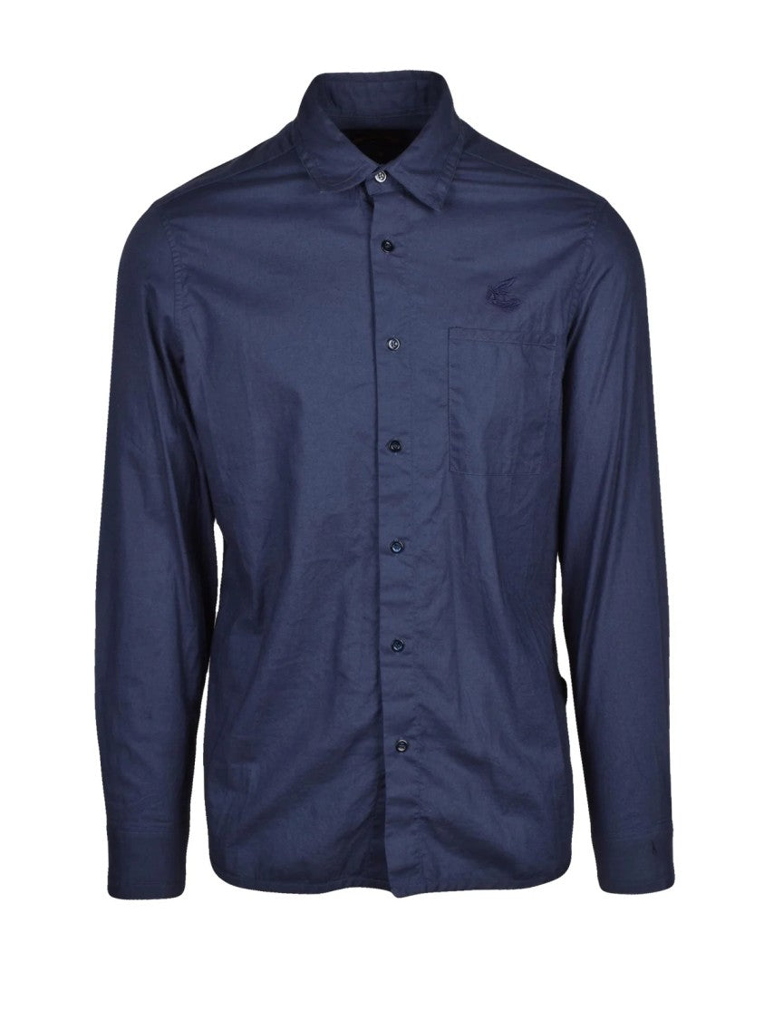 Vivienne Westwood Anglomania Classic Button-Up Cotton Shirt With Embroidered Detailing
