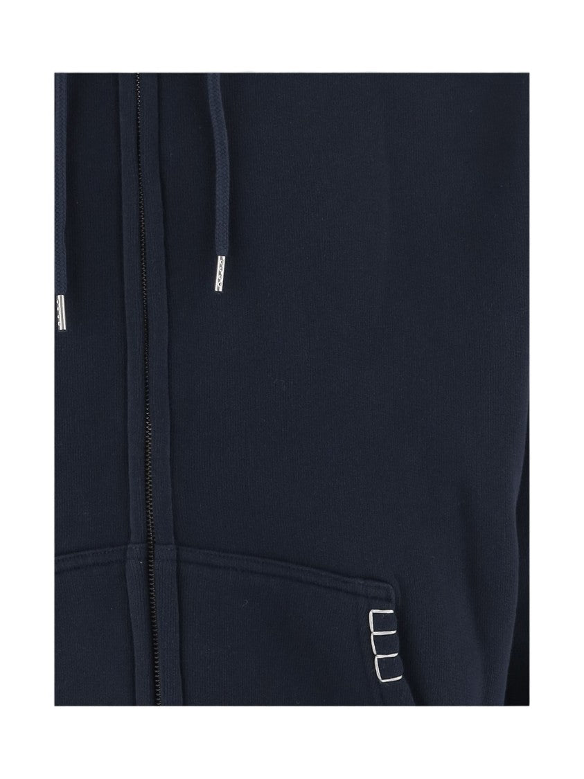 J. W. Anderson Navy Blue Cotton Zip-Up Hoodie