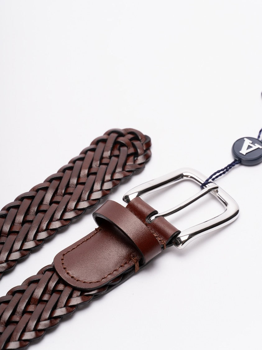 Anderson's Braided Brown Leather Belt