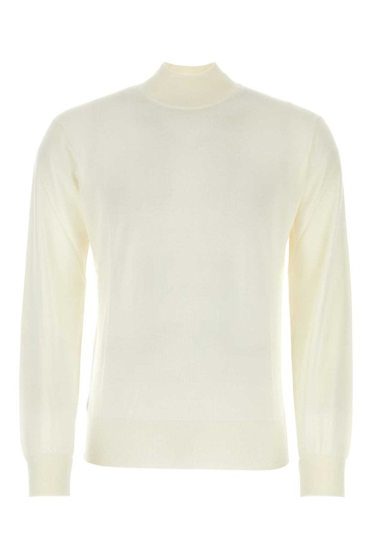 Pt Torino Ivory Wool Sweater