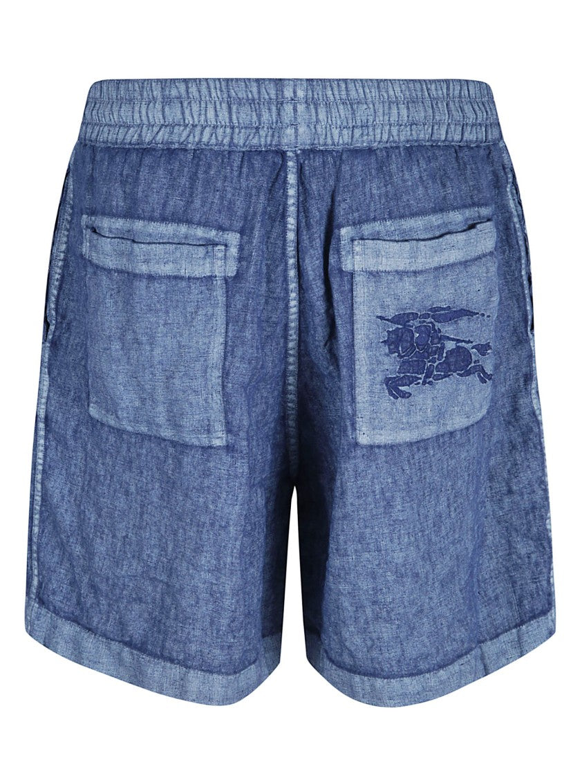 Burberry Relaxed-Fit Linen Shorts With Rolled Hem