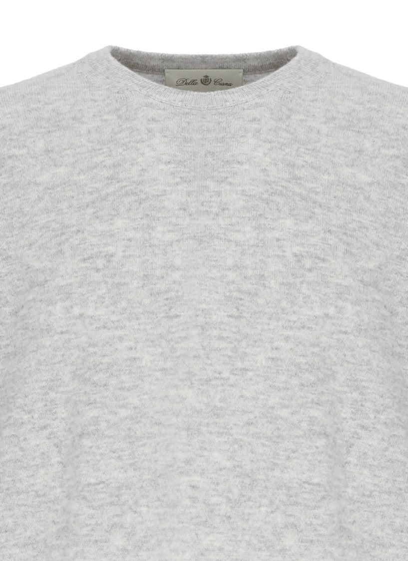 Della Ciana Merino Wool And Cashmere Sweater With Ribbed Detailing