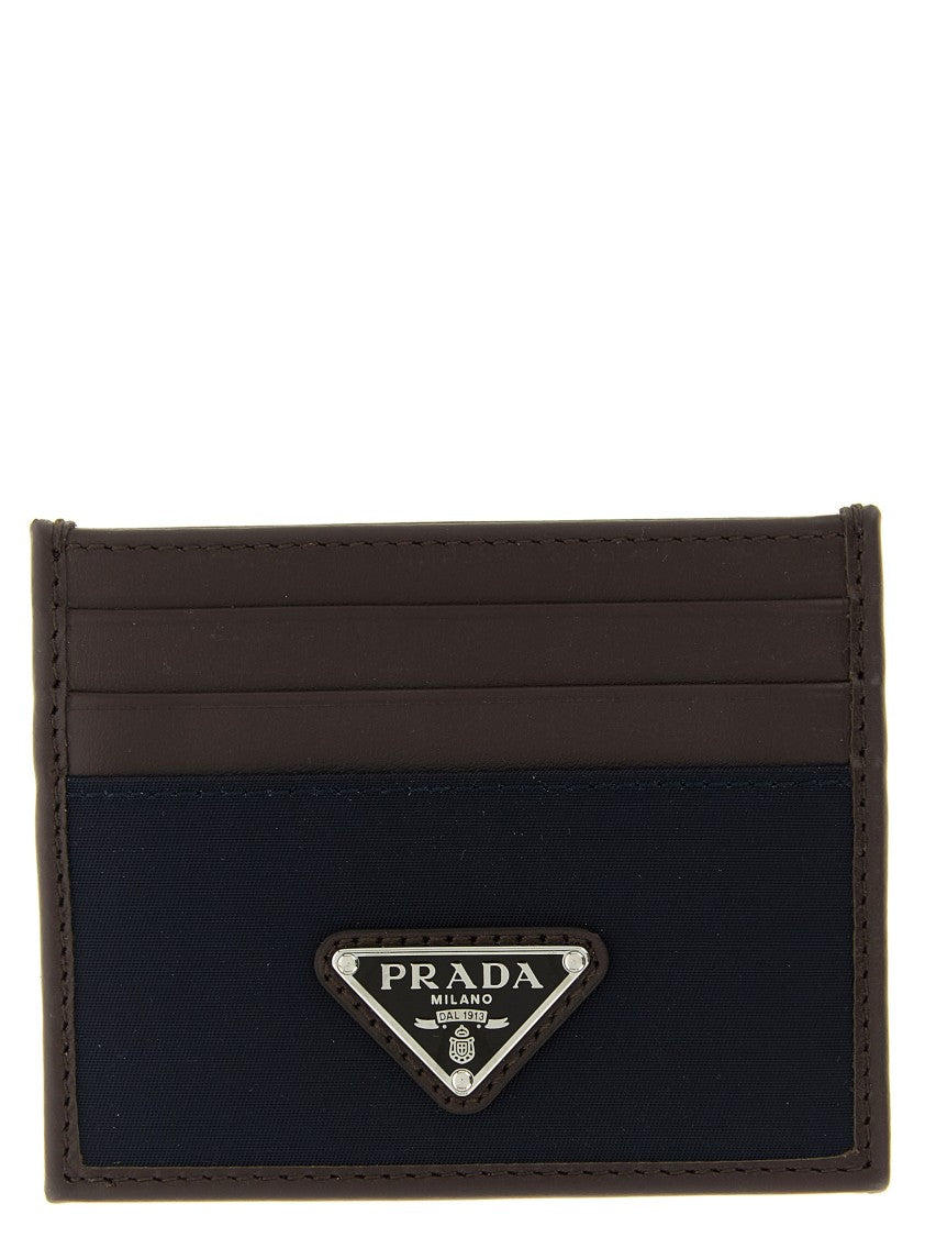 Prada Nylon Leather Cardholder