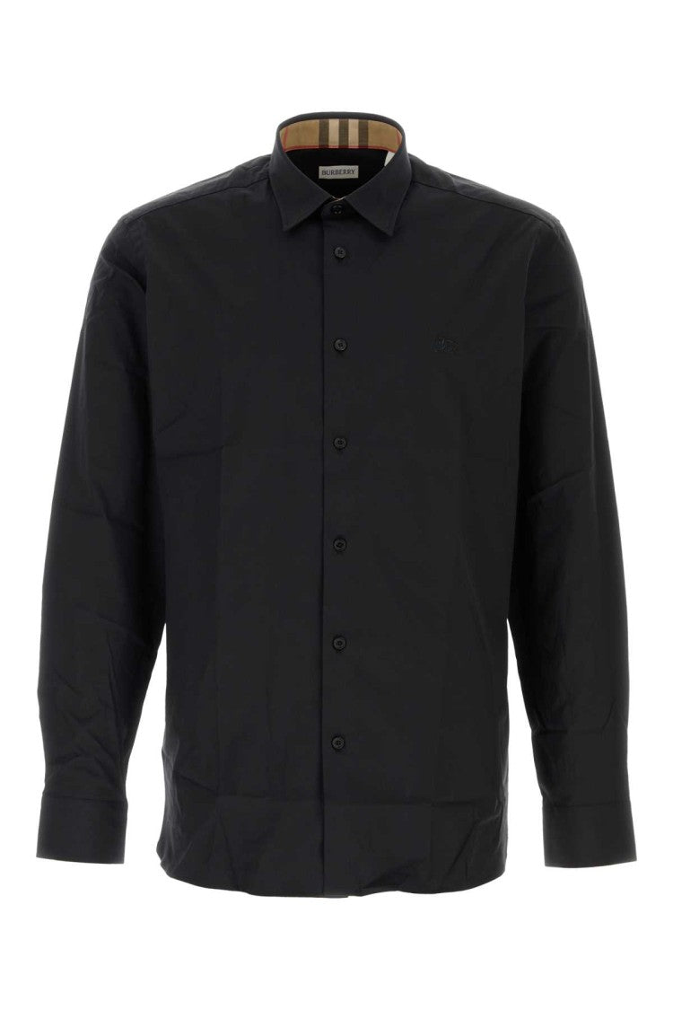 Burberry Black Stretch Poplin Shirt