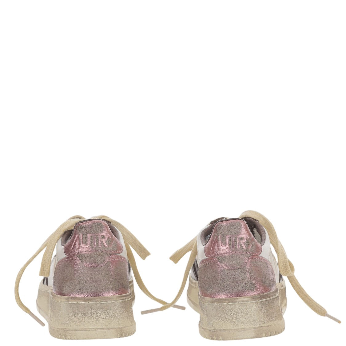 Autry Vintage-Inspired Color-Block Leather Sneakers With Logo Detailing
