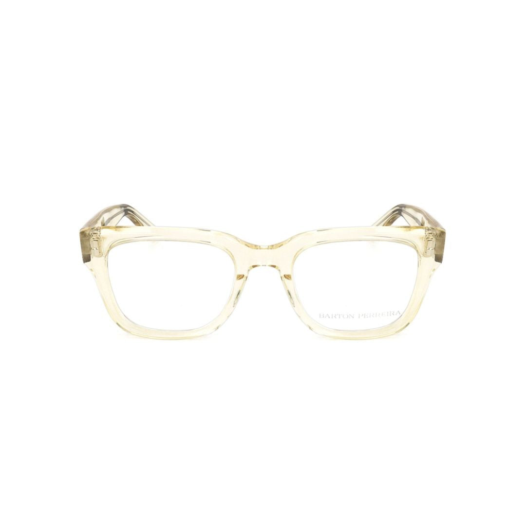 Barton Perreira Bp5069 500Ju Translucent Light Beige Square Eyeglasses With Thick Temples