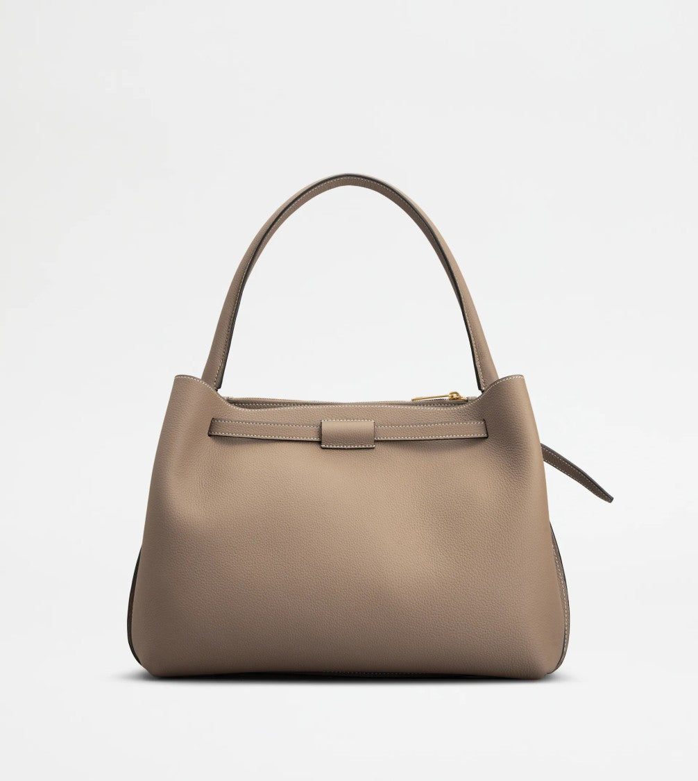 Tod's Structured Handbag With Decorative Strap And Gold-Tone Accents