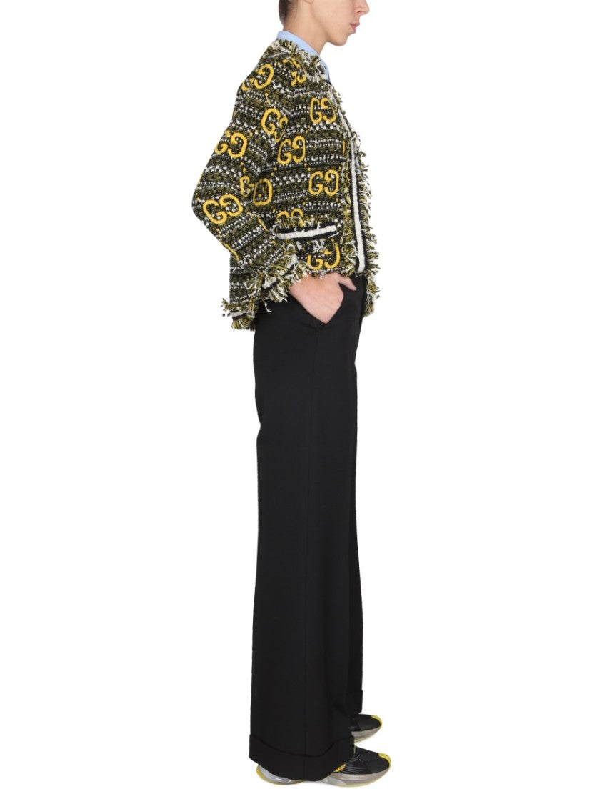 Gucci Tailored Wool Pants With Hook And Zipper Closure