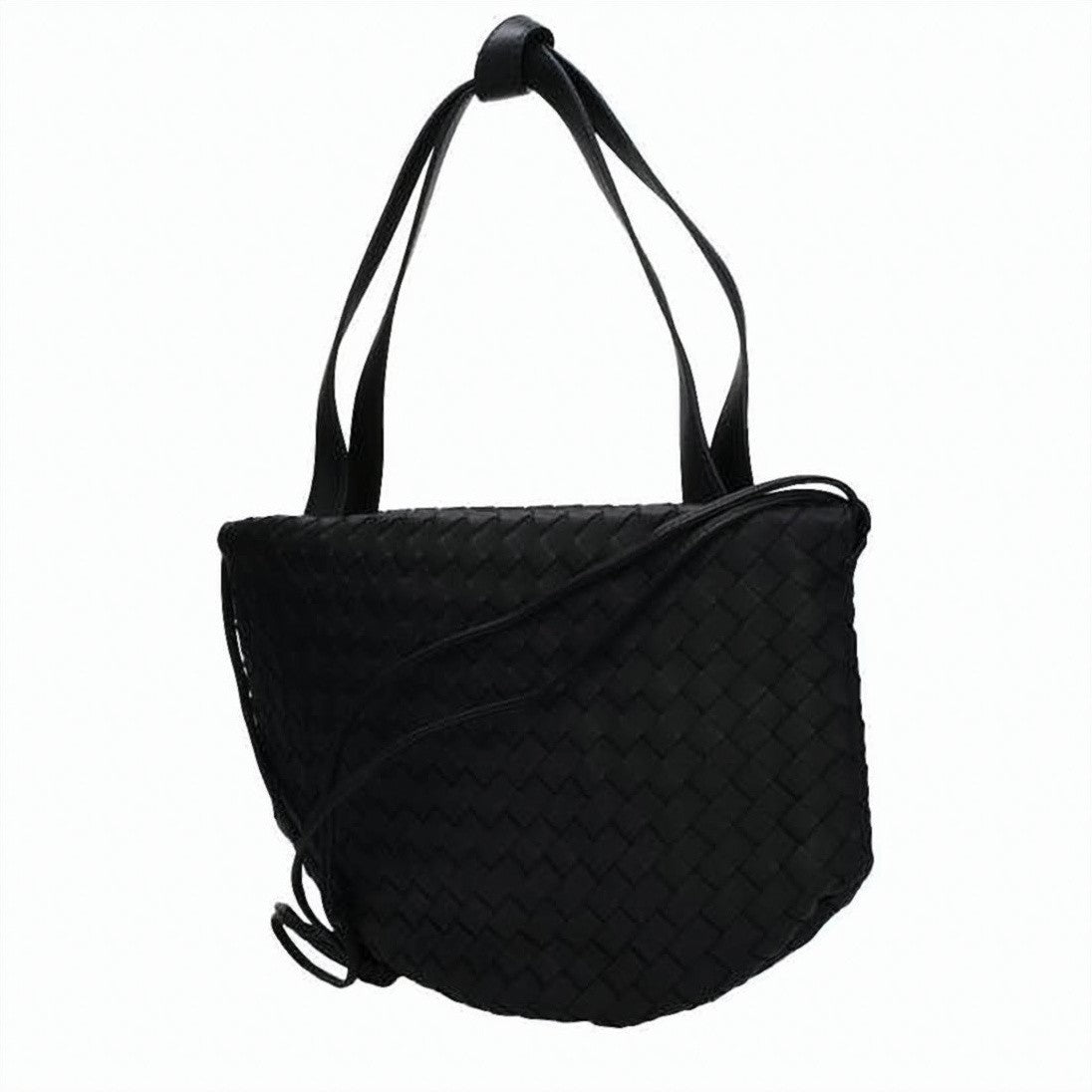 Bottega Veneta Woven Calf Leather Shoulder Bag With Gold-Tone Accent
