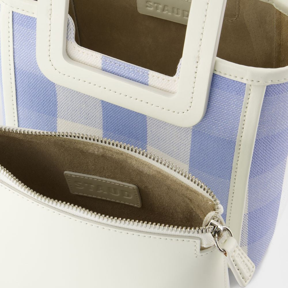 Staud Mini Shirley Bag - Leather - Blue