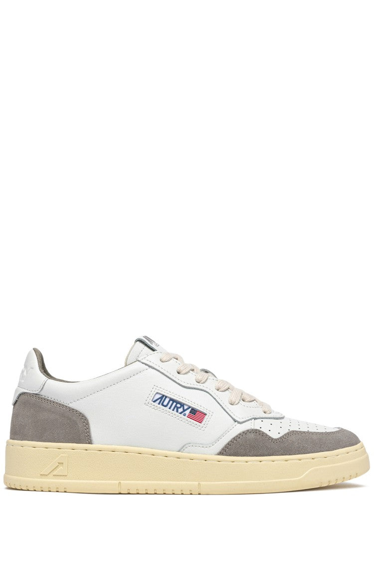 Autry Grey Medalist Suede Leather Sneakers