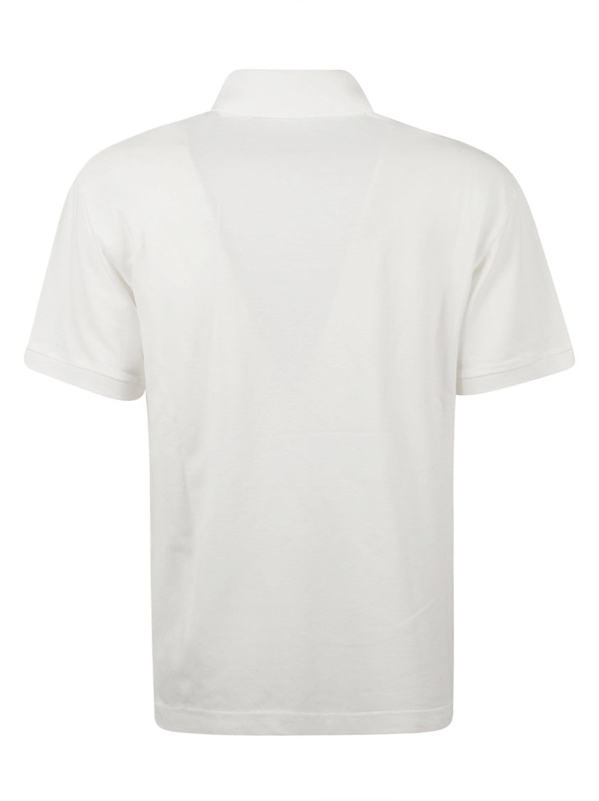 Palm Angels Structured White Polo Shirt