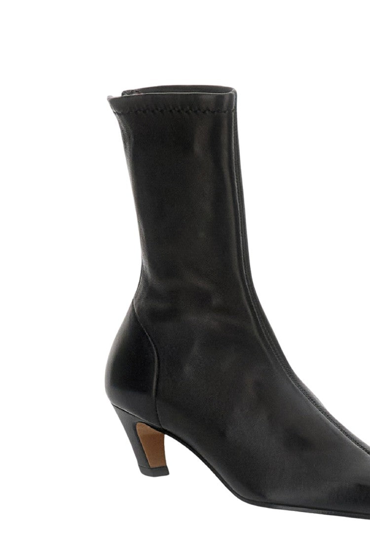 Khaite Mid-Calf Black Boots With Pointed Toe